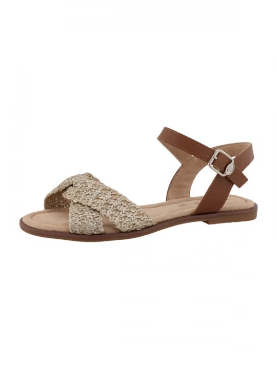 Foto van product TOM TAILOR Sandalen met riem donkerbruin / goud