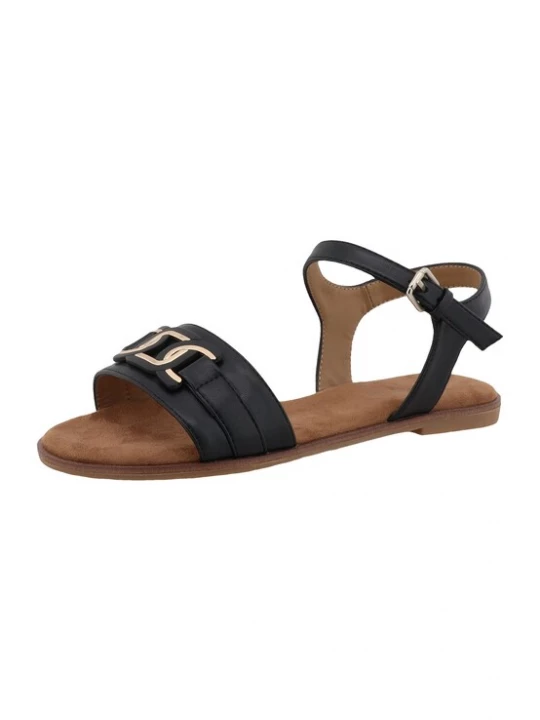 Foto van product TOM TAILOR Sandalen met riem goud / zwart