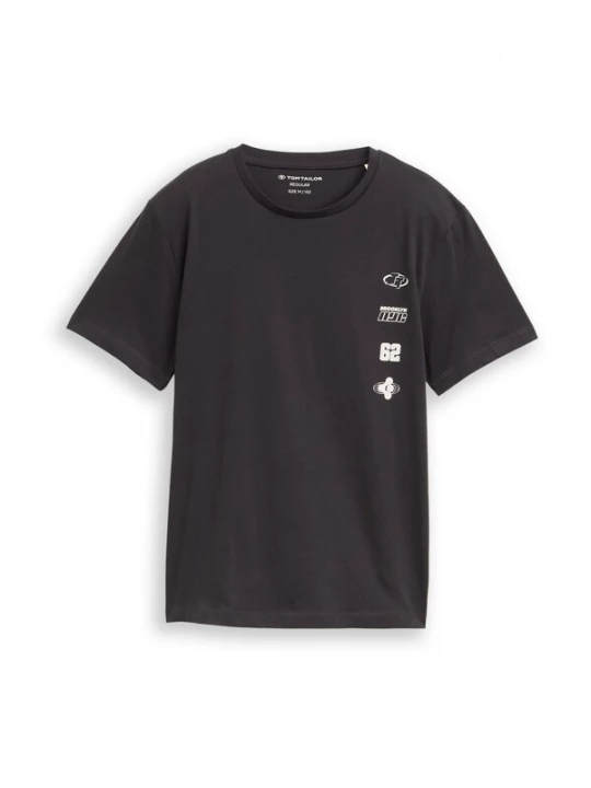 Foto van product TOM TAILOR Shirt antraciet / wit