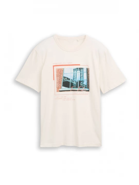 Foto van product TOM TAILOR Shirt aqua / mandarijn / zwart / natuurwit