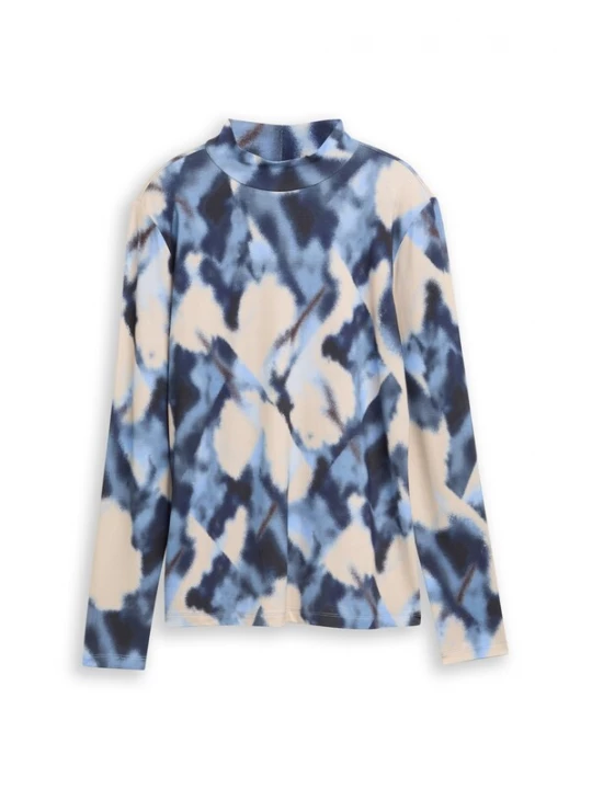 Foto van product TOM TAILOR Shirt beige / blauw / donkerblauw