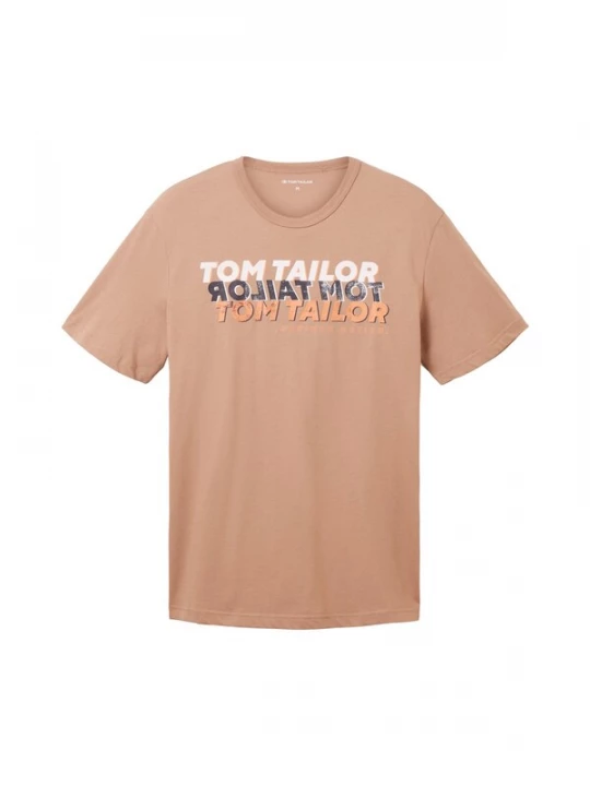 Foto van product TOM TAILOR Shirt beige / bruin / zwart / wit