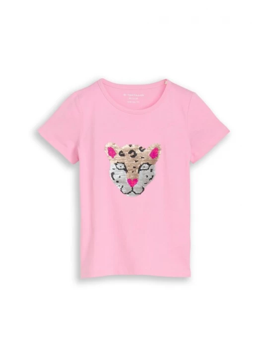 Foto van product TOM TAILOR Shirt beige / rosa / zwart / zilver