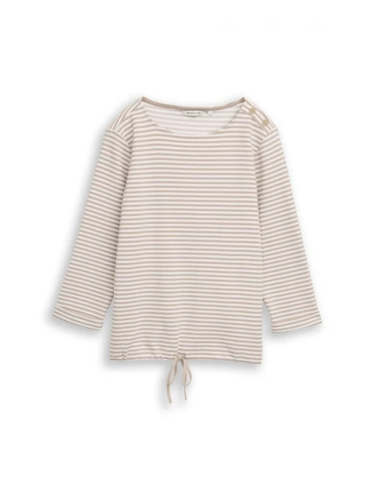 Foto van product TOM TAILOR Shirt beige / wit