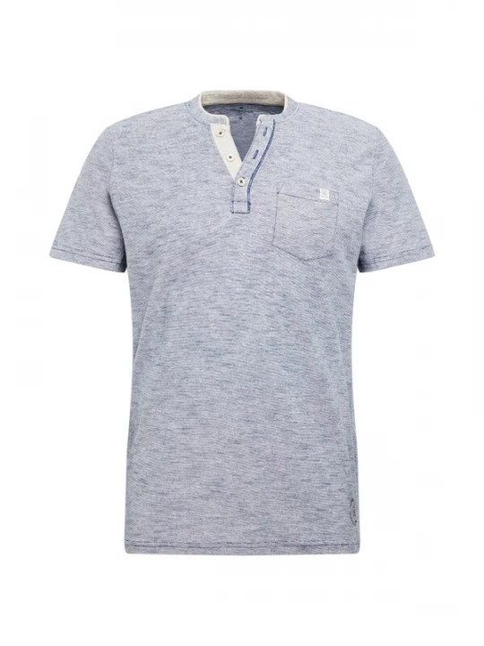 Foto van product TOM TAILOR Shirt blauw gemêleerd / wit