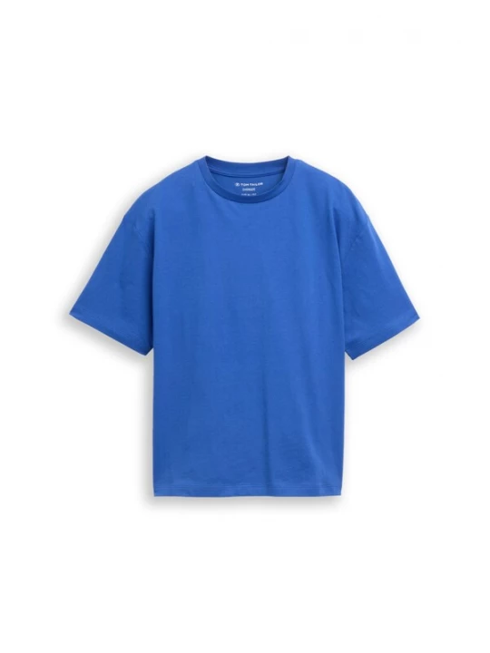 Foto van product TOM TAILOR Shirt blauw / lichtgrijs / oranje / zwart