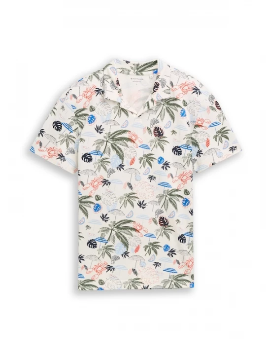 Foto van product TOM TAILOR Shirt blauw / navy / groen / wolwit