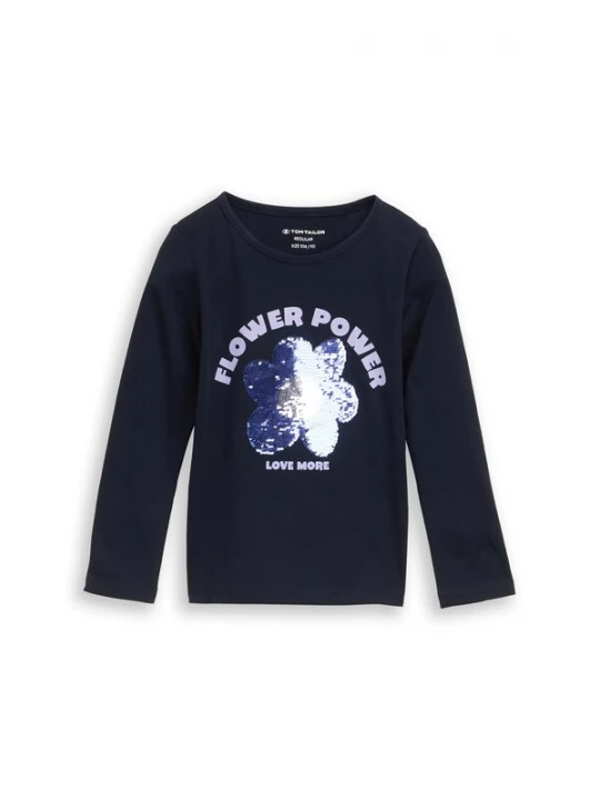 Foto van product TOM TAILOR Shirt blauw / navy / sering / zilver