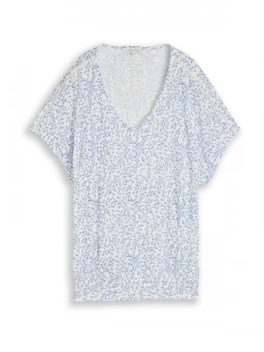 Foto van product TOM TAILOR Shirt blauw / pastelblauw / wit
