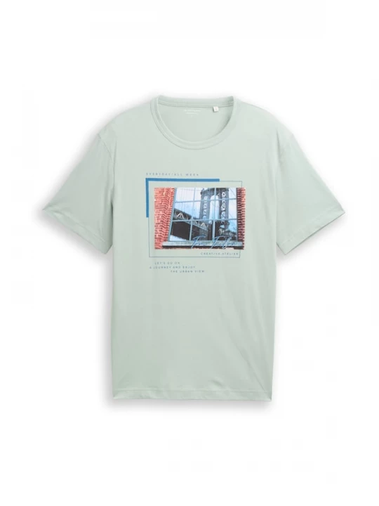 Foto van product TOM TAILOR Shirt blauw / roestbruin / mintgroen / wit