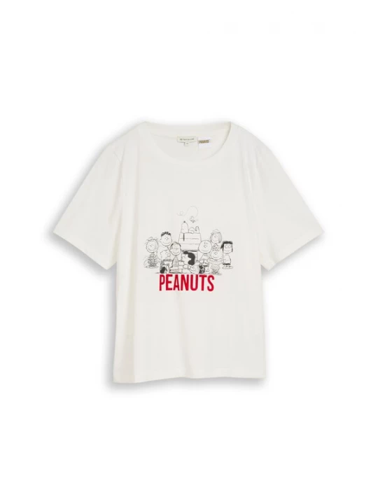 Foto van product TOM TAILOR Shirt bloedrood / zwart / wit