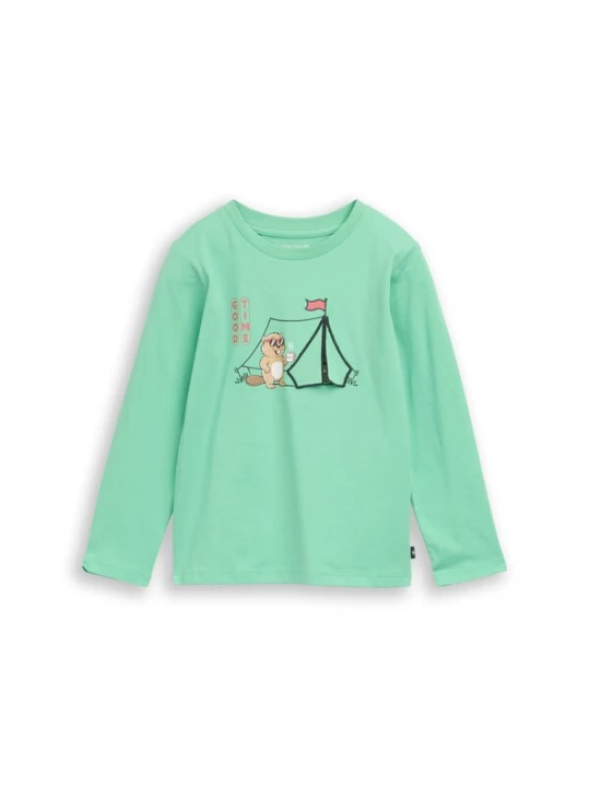 Foto van product TOM TAILOR Shirt bruin / groen / rood / zwart
