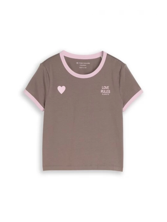 Foto van product TOM TAILOR Shirt bruin / rosa