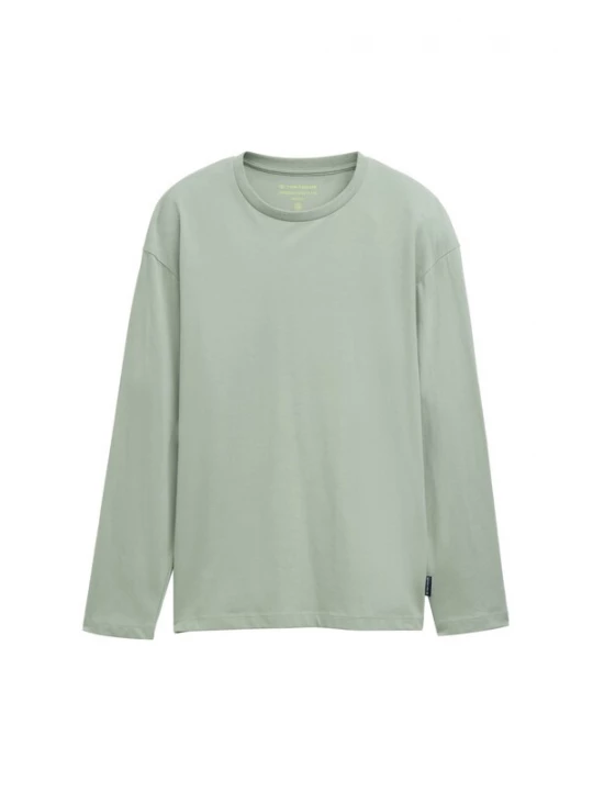 Foto van product TOM TAILOR Shirt chocoladebruin / zilvergrijs / pastelgroen / lichtgroen