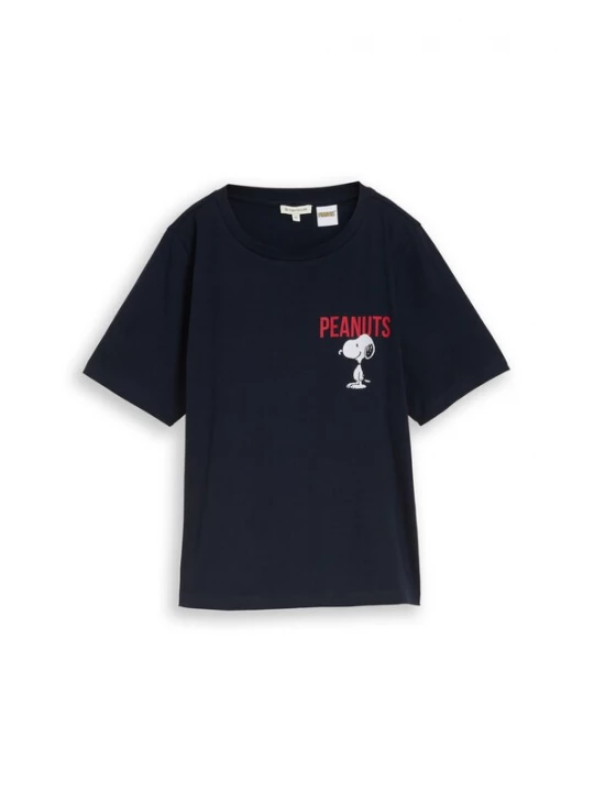 Foto van product TOM TAILOR Shirt donkerblauw / knalrood / wit
