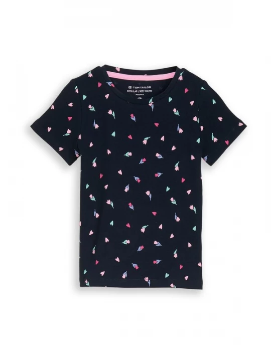 Foto van product TOM TAILOR Shirt donkerblauw / mintgroen / rosa / lichtroze