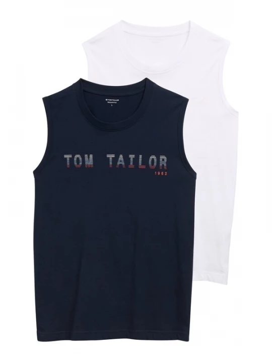 Foto van product TOM TAILOR Shirt donkerblauw / rood / wit