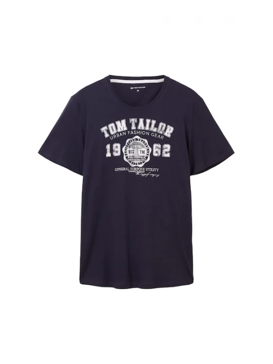 Foto van product TOM TAILOR Shirt donkerblauw / wit
