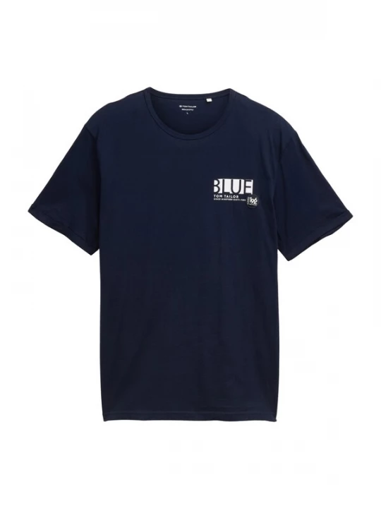 Foto van product TOM TAILOR Shirt donkerblauw / wit