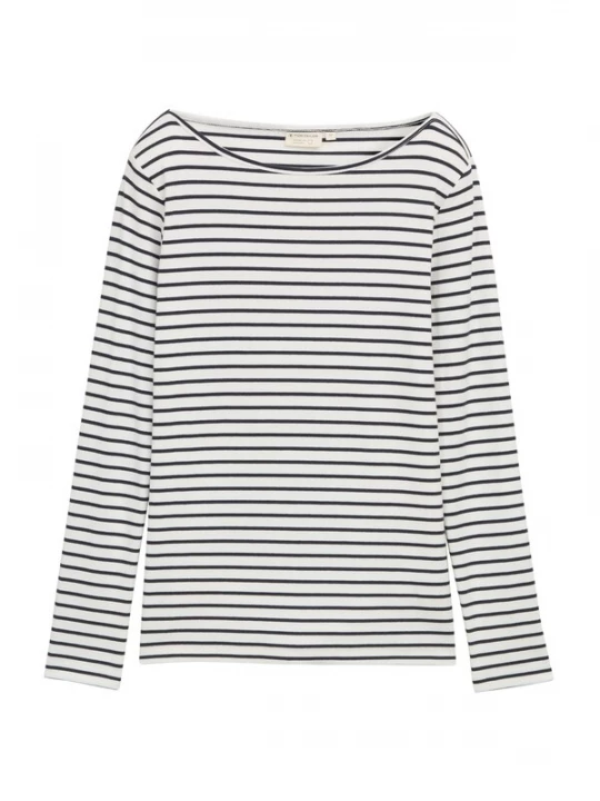 Foto van product TOM TAILOR Shirt donkerblauw / wit