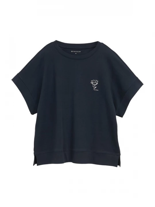 Foto van product TOM TAILOR Shirt donkerblauw / wit