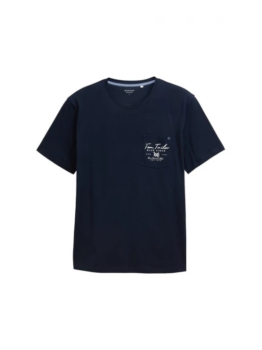 Foto van product TOM TAILOR Shirt donkerblauw / wit