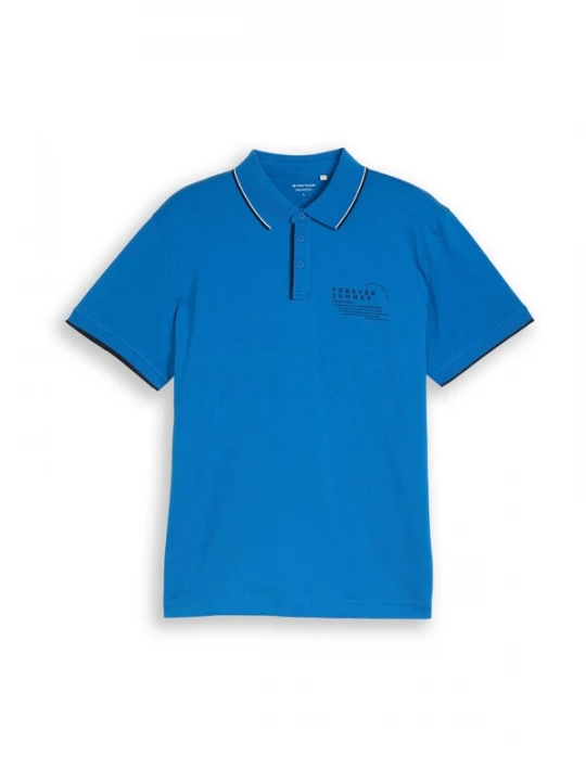 Foto van product TOM TAILOR Shirt donkerblauw / zwart / wit