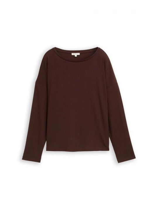Foto van product TOM TAILOR Shirt donkerbruin