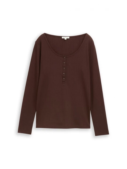 Foto van product TOM TAILOR Shirt donkerbruin