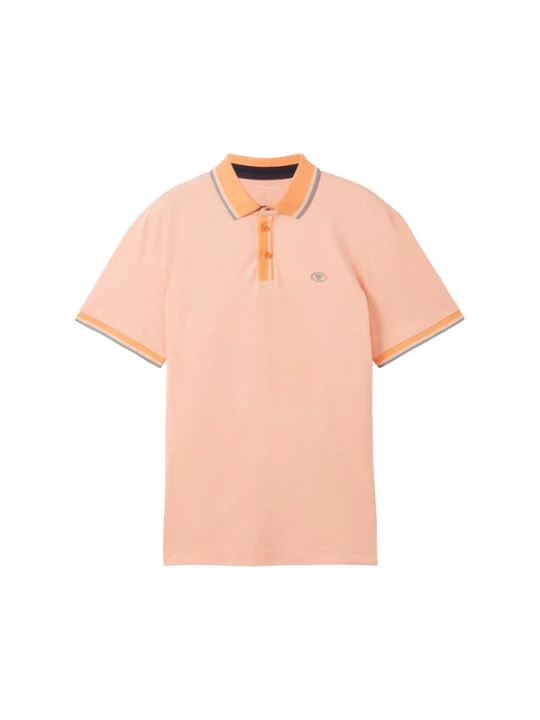 Foto van product TOM TAILOR Shirt donkergrijs / perzik / wit