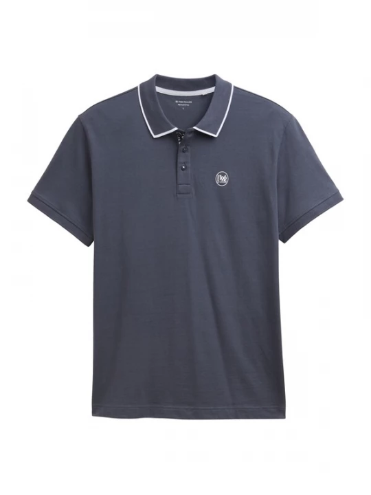 Foto van product TOM TAILOR Shirt donkergrijs / wit