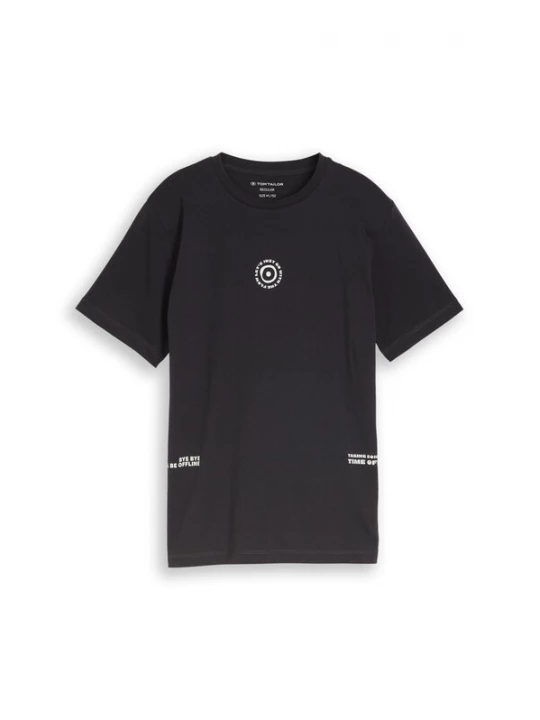 Foto van product TOM TAILOR Shirt donkergrijs / wit