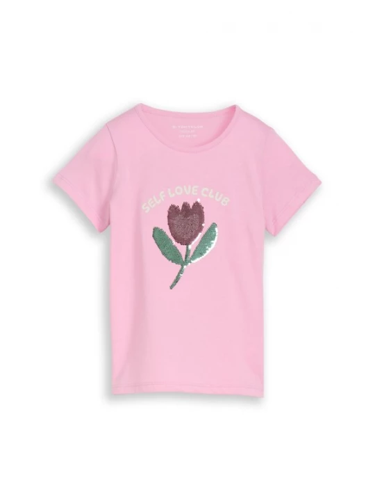 Foto van product TOM TAILOR Shirt donkergroen / lila / rosa