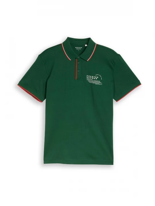 Foto van product TOM TAILOR Shirt donkergroen / rood / wit
