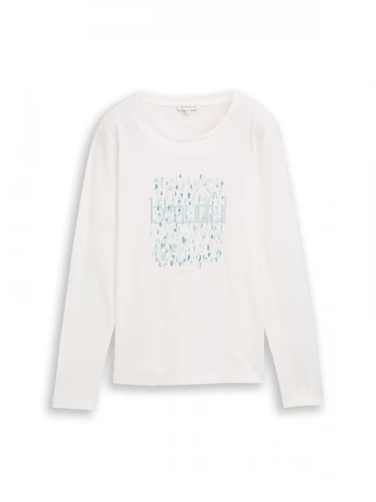 Foto van product TOM TAILOR Shirt duifblauw / lichtblauw / mintgroen / wit