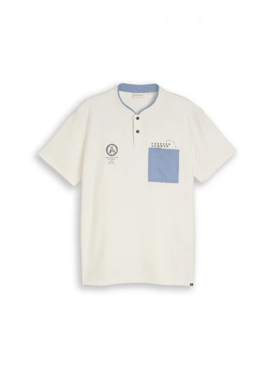 Foto van product TOM TAILOR Shirt duifblauw / wit