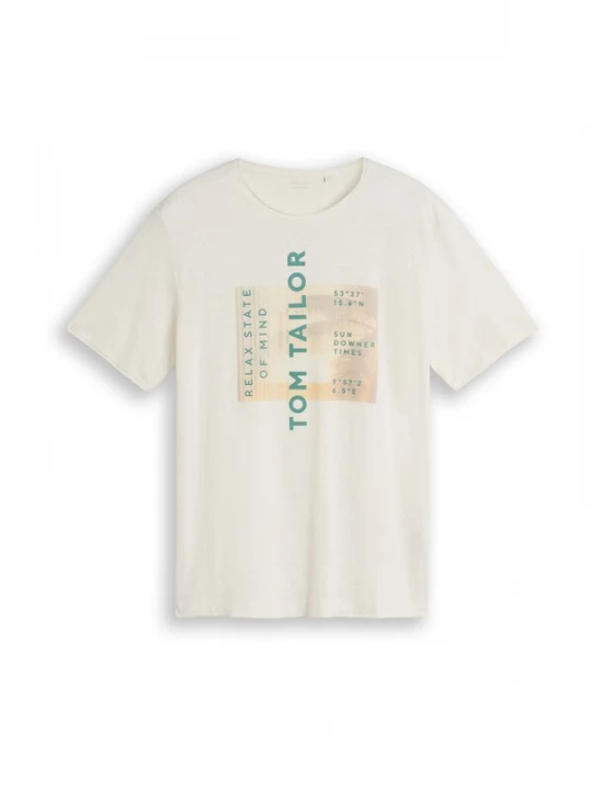 Foto van product TOM TAILOR Shirt geel / groen / wit