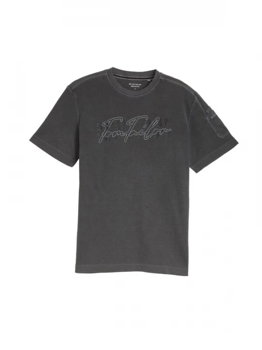 Foto van product TOM TAILOR Shirt grijs / donkergrijs / zwart