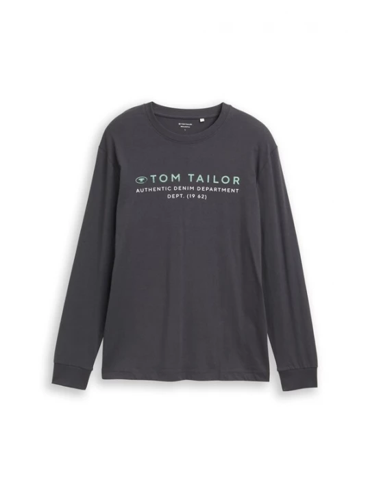 Foto van product TOM TAILOR Shirt grijs / groen / wit