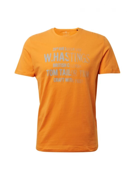 Foto van product TOM TAILOR Shirt grijs / oranje
