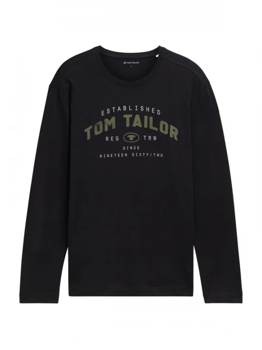 Foto van product TOM TAILOR Shirt grijs / zwart / wit