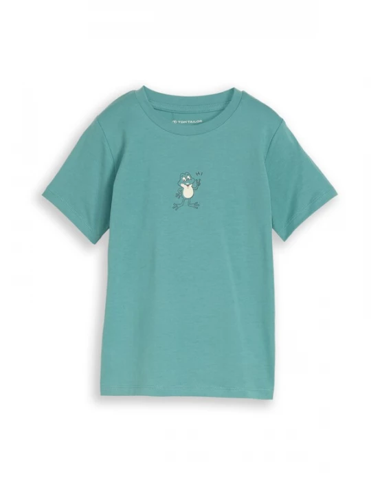 Foto van product TOM TAILOR Shirt groen / zwart / offwhite