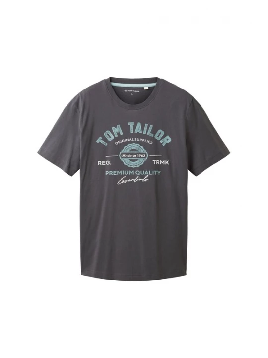 Foto van product TOM TAILOR Shirt hemelsblauw / donkergrijs / natuurwit