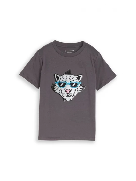 Foto van product TOM TAILOR Shirt hemelsblauw / donkergrijs / rosa / wit