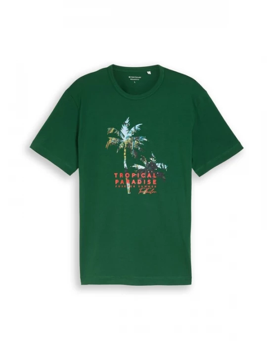 Foto van product TOM TAILOR Shirt hemelsblauw / groen / lichtgroen / rood