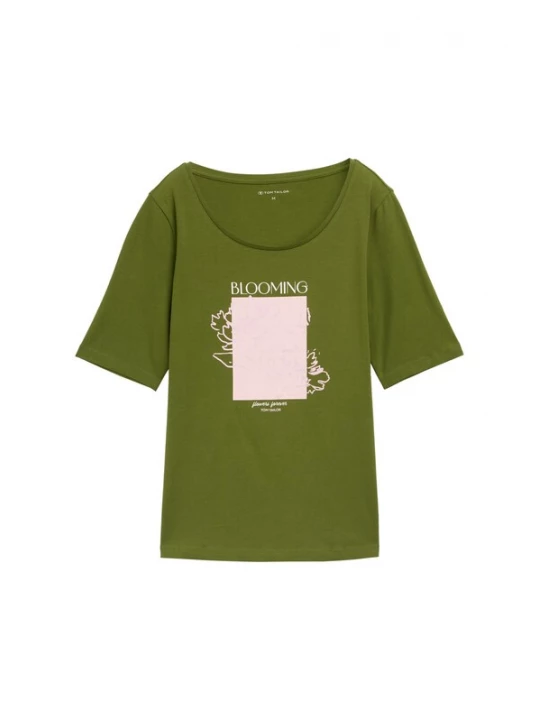 Foto van product TOM TAILOR Shirt kiwi / pastelroze / wit