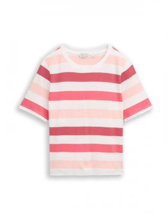 Foto van product TOM TAILOR Shirt koraal / rosa / donkerroze / wit