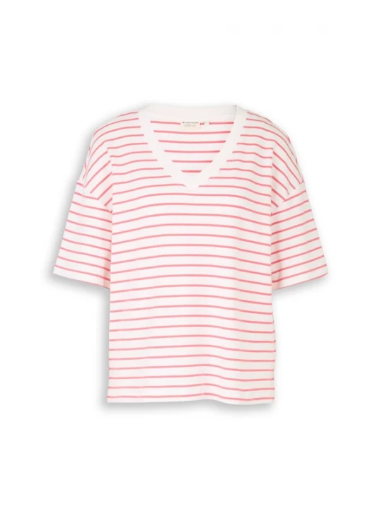 Foto van product TOM TAILOR Shirt koraal / wit