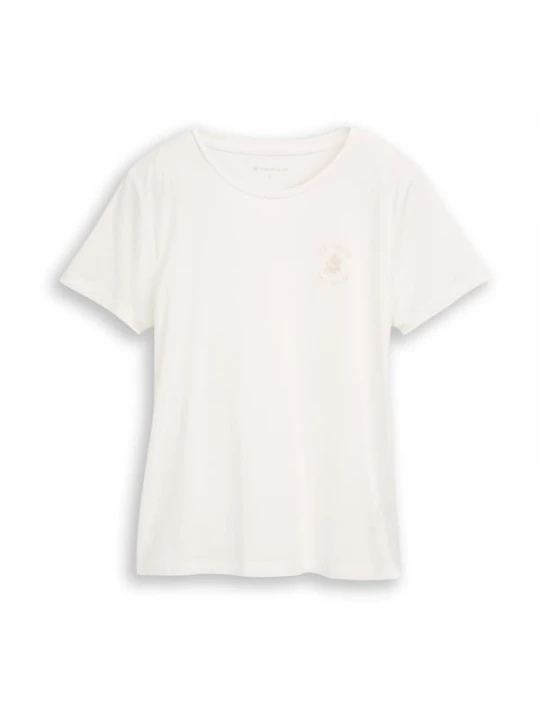 Foto van product TOM TAILOR Shirt lichtbeige / wit