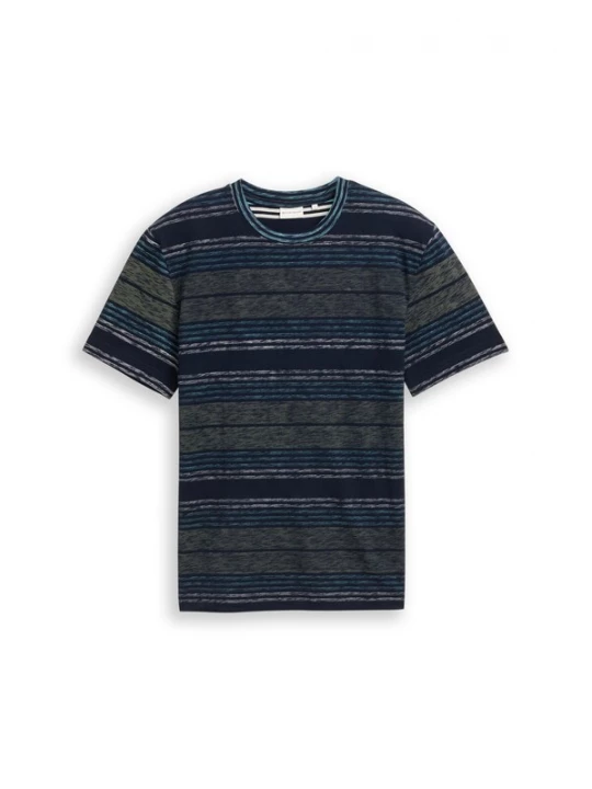 Foto van product TOM TAILOR Shirt lichtblauw / donkerblauw / basaltgrijs / wit